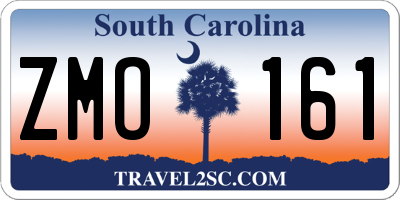 SC license plate ZMO161
