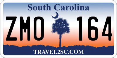 SC license plate ZMO164