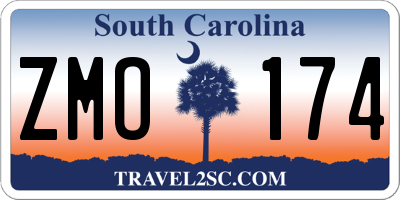 SC license plate ZMO174