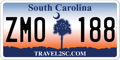 SC license plate ZMO188