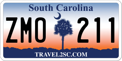 SC license plate ZMO211