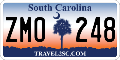 SC license plate ZMO248