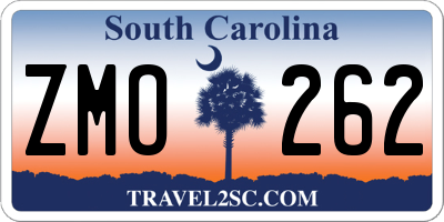 SC license plate ZMO262