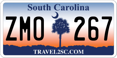 SC license plate ZMO267