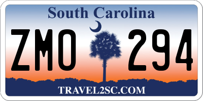SC license plate ZMO294