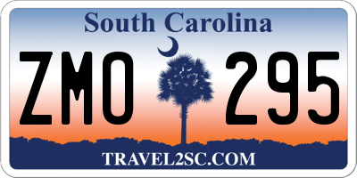 SC license plate ZMO295