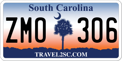 SC license plate ZMO306