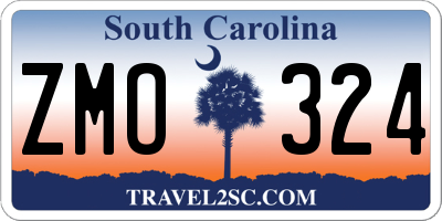 SC license plate ZMO324