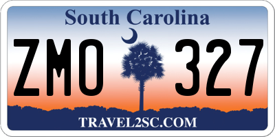 SC license plate ZMO327