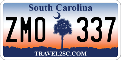SC license plate ZMO337