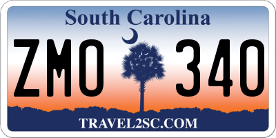 SC license plate ZMO340