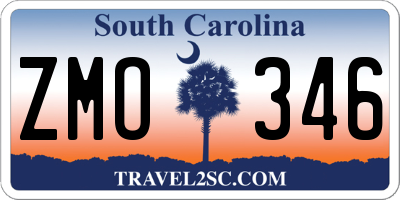 SC license plate ZMO346