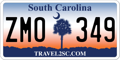 SC license plate ZMO349