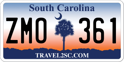 SC license plate ZMO361