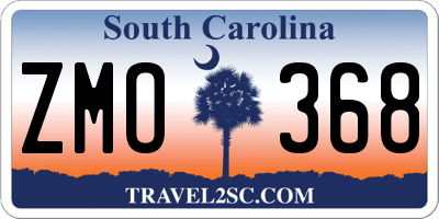 SC license plate ZMO368