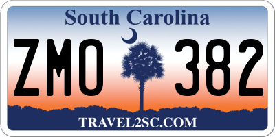 SC license plate ZMO382