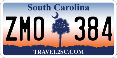 SC license plate ZMO384