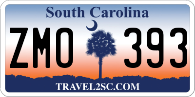 SC license plate ZMO393