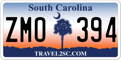 SC license plate ZMO394