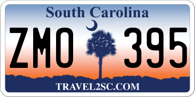 SC license plate ZMO395
