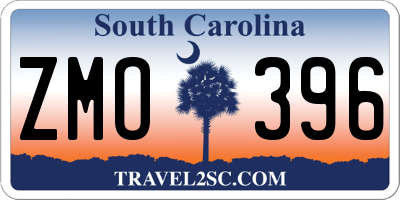 SC license plate ZMO396