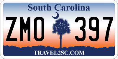 SC license plate ZMO397