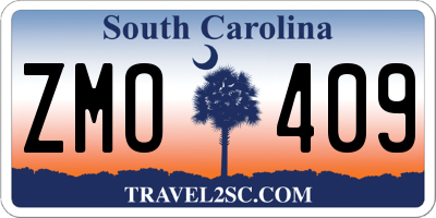 SC license plate ZMO409