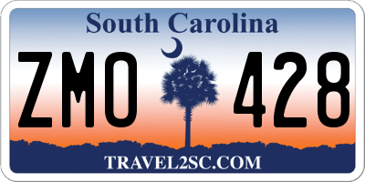 SC license plate ZMO428