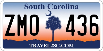 SC license plate ZMO436