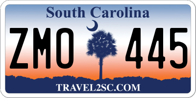 SC license plate ZMO445