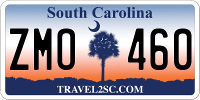 SC license plate ZMO460