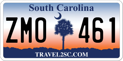 SC license plate ZMO461