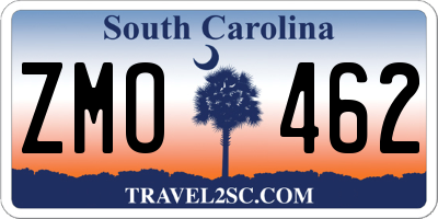SC license plate ZMO462