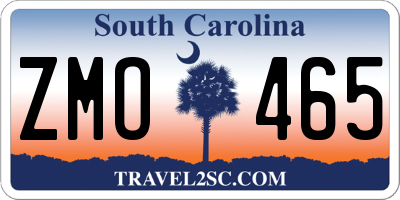 SC license plate ZMO465