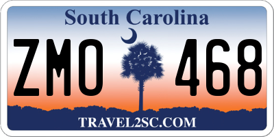 SC license plate ZMO468