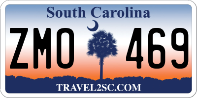 SC license plate ZMO469
