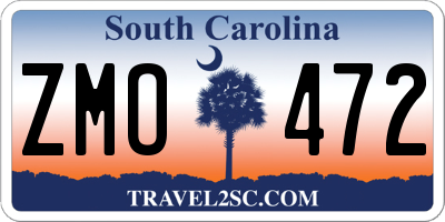 SC license plate ZMO472