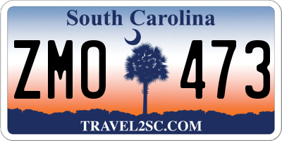 SC license plate ZMO473
