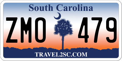SC license plate ZMO479