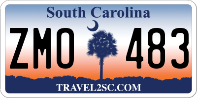 SC license plate ZMO483