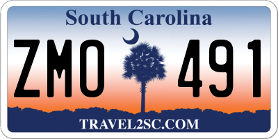SC license plate ZMO491