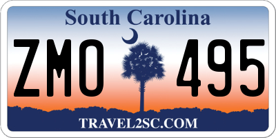 SC license plate ZMO495