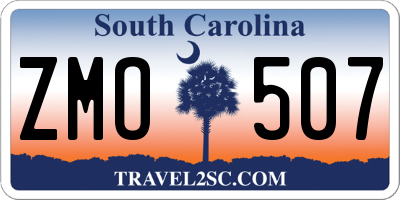 SC license plate ZMO507