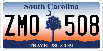 SC license plate ZMO508