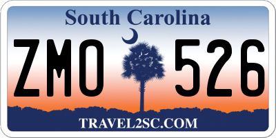 SC license plate ZMO526