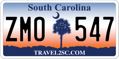 SC license plate ZMO547