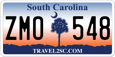 SC license plate ZMO548