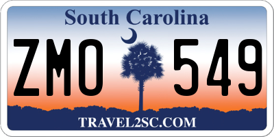 SC license plate ZMO549