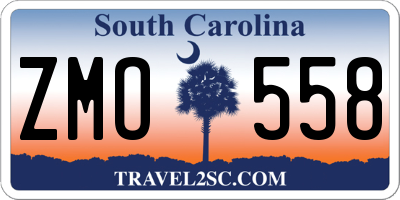 SC license plate ZMO558