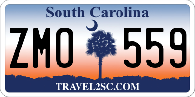 SC license plate ZMO559